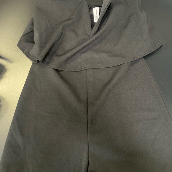 Black Strapless Romper - Picture 2 of 3